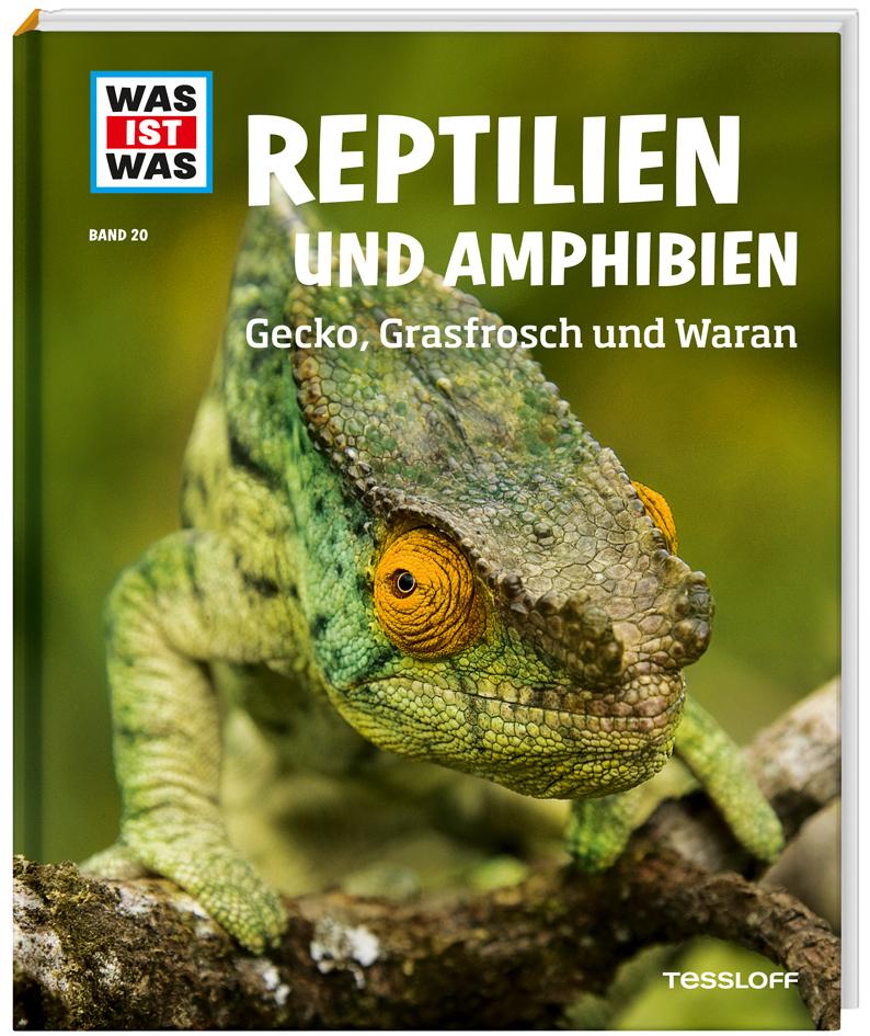 WAS IST WAS  Band 20 Reptilien und Amphibien. Gecko, Grasfrosch und Waran