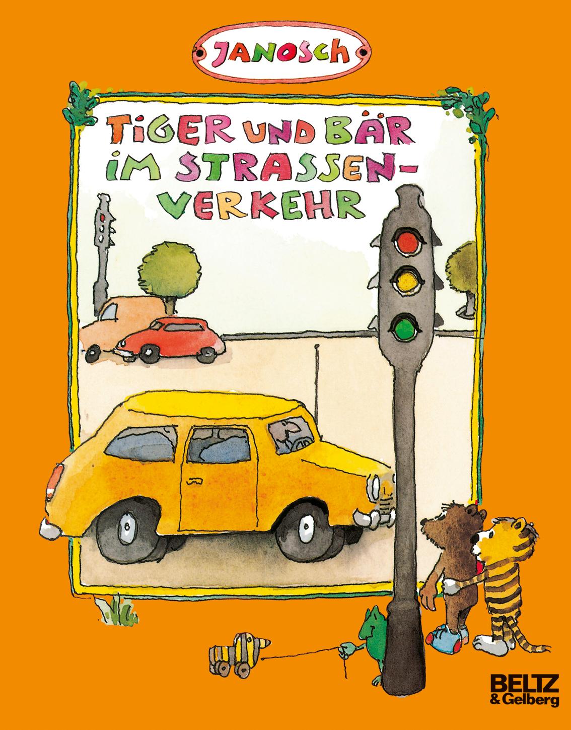 Tiger und Bär im Straßenverkehr