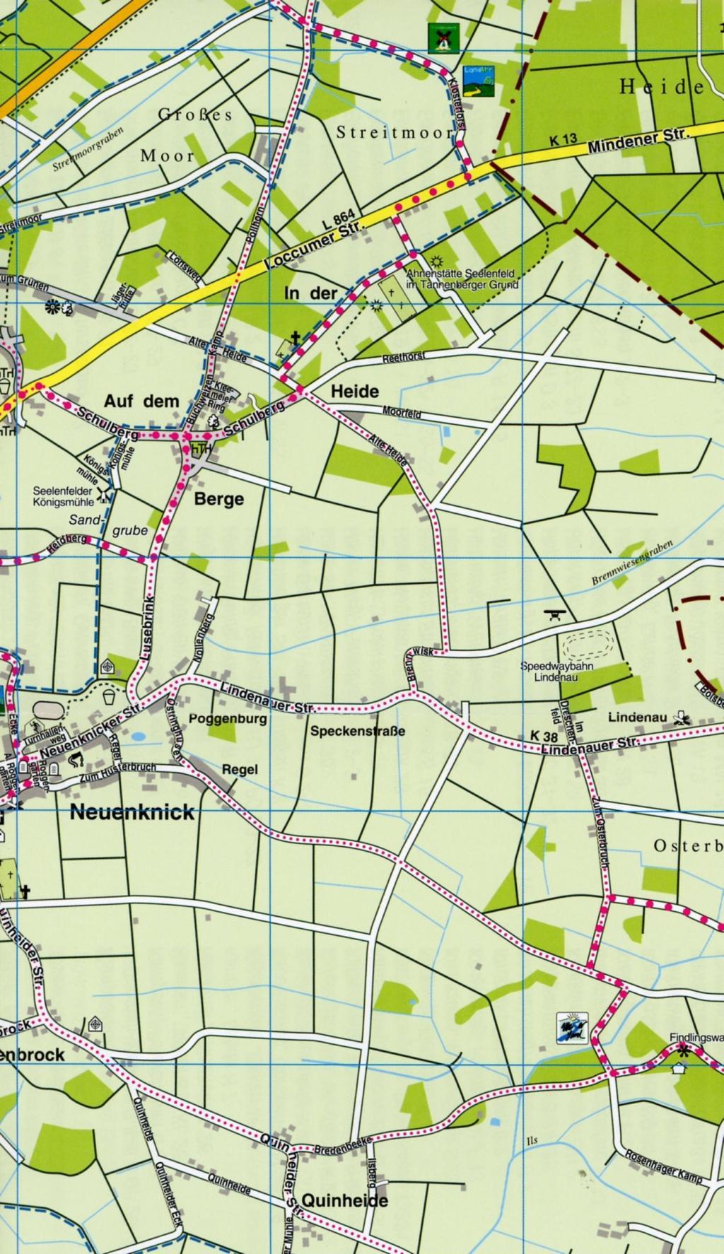 Petershagen, KVplan, Radkarte/Wanderkarte/Stadtplan, 1:25.000 / 1:15.000 / 1:7.500