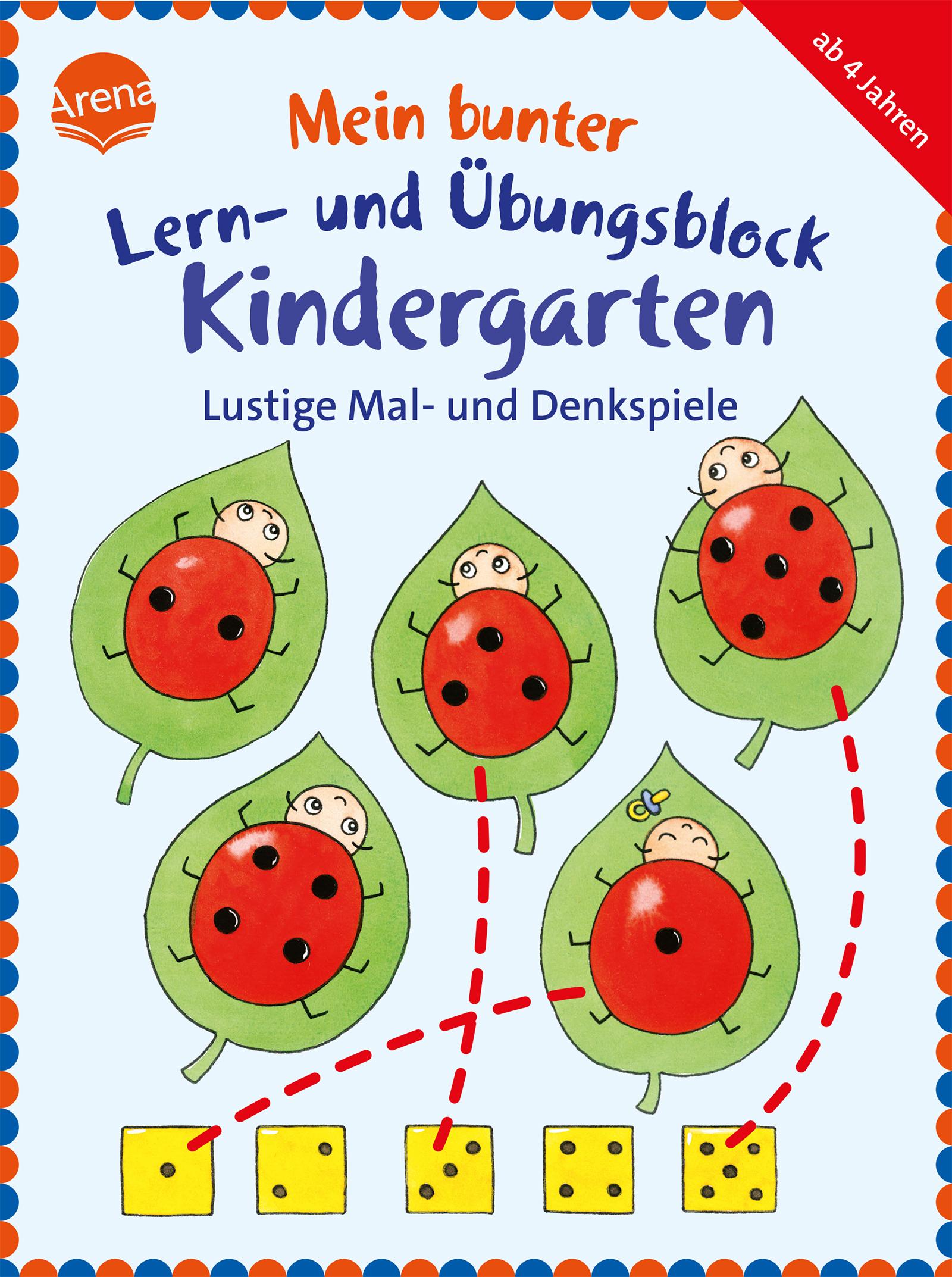 Mein bunter Lern- und Übungsblock Kindergarten. Lustige Mal- und Denkspiele