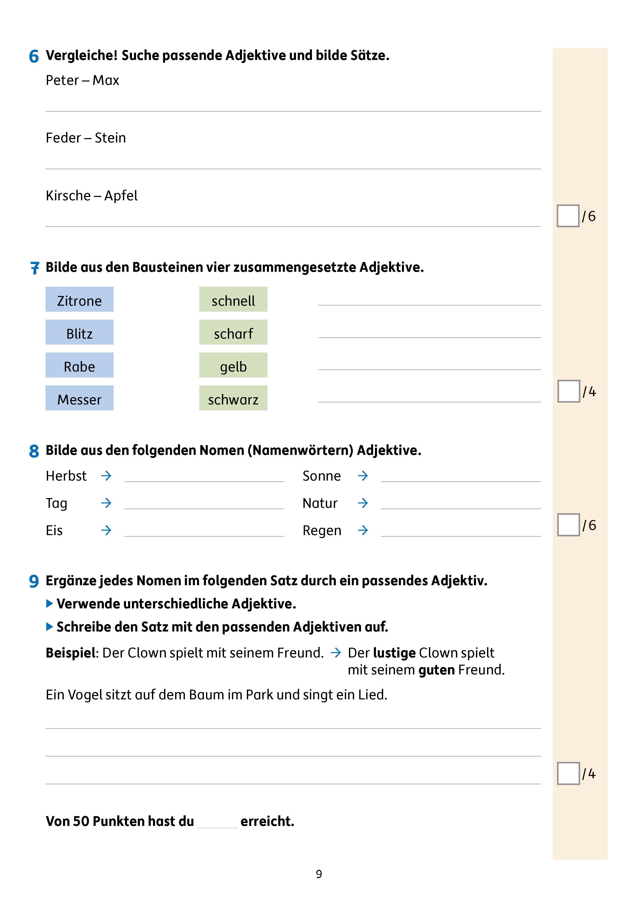 Tests in Deutsch - Lernzielkontrollen 4. Klasse