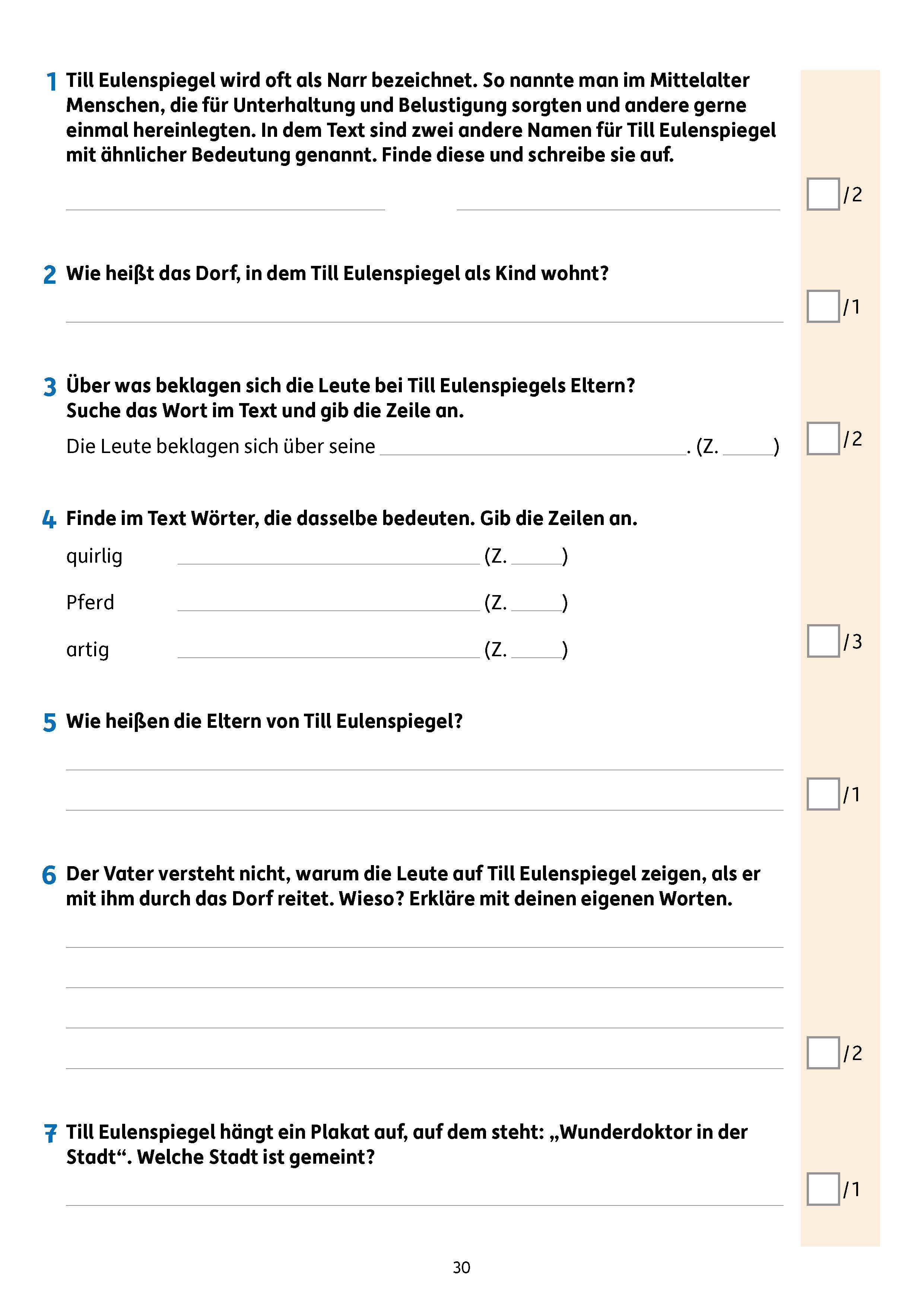 Tests in Deutsch - Lernzielkontrollen 4. Klasse