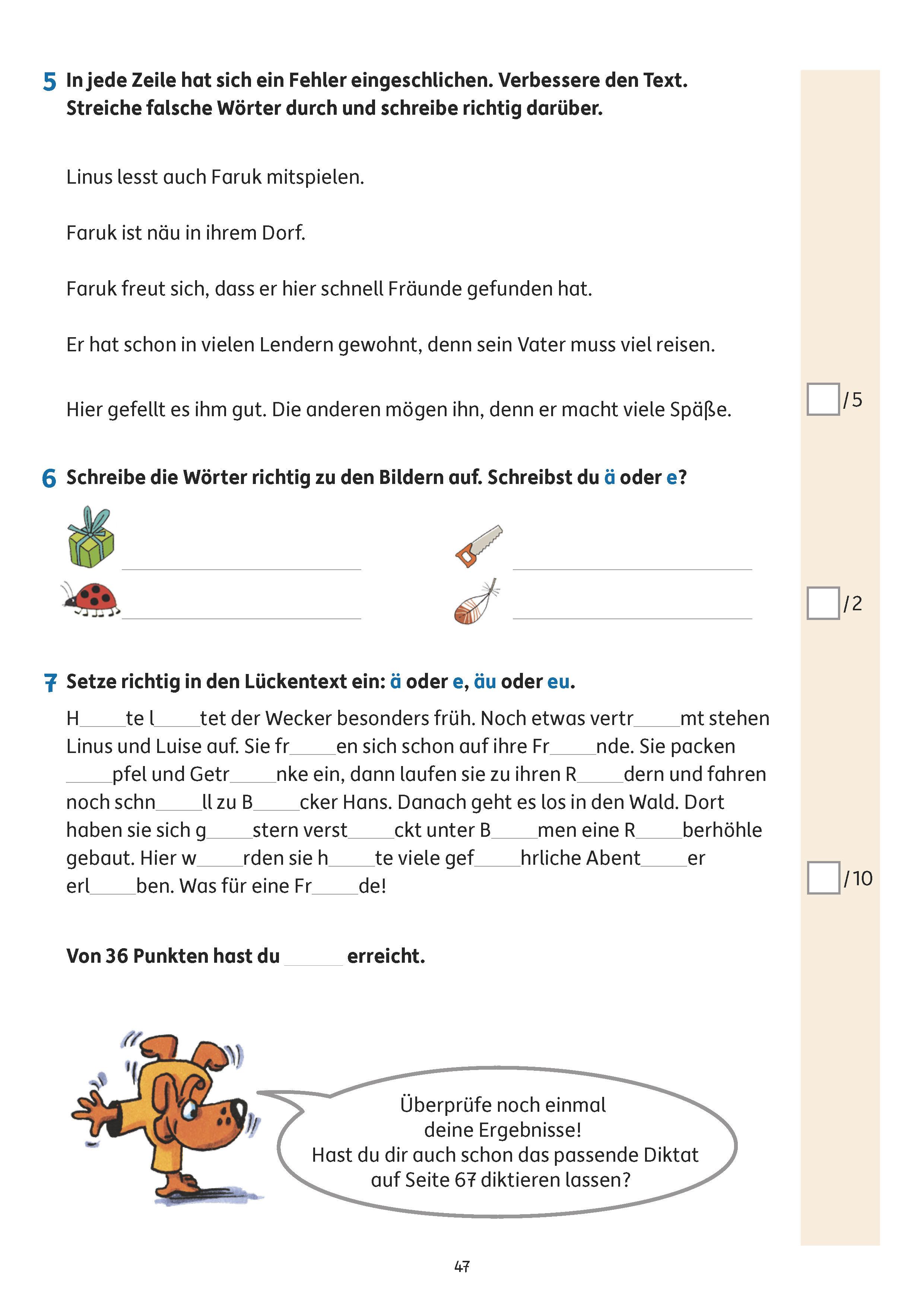 Tests in Deutsch - Lernzielkontrollen 4. Klasse