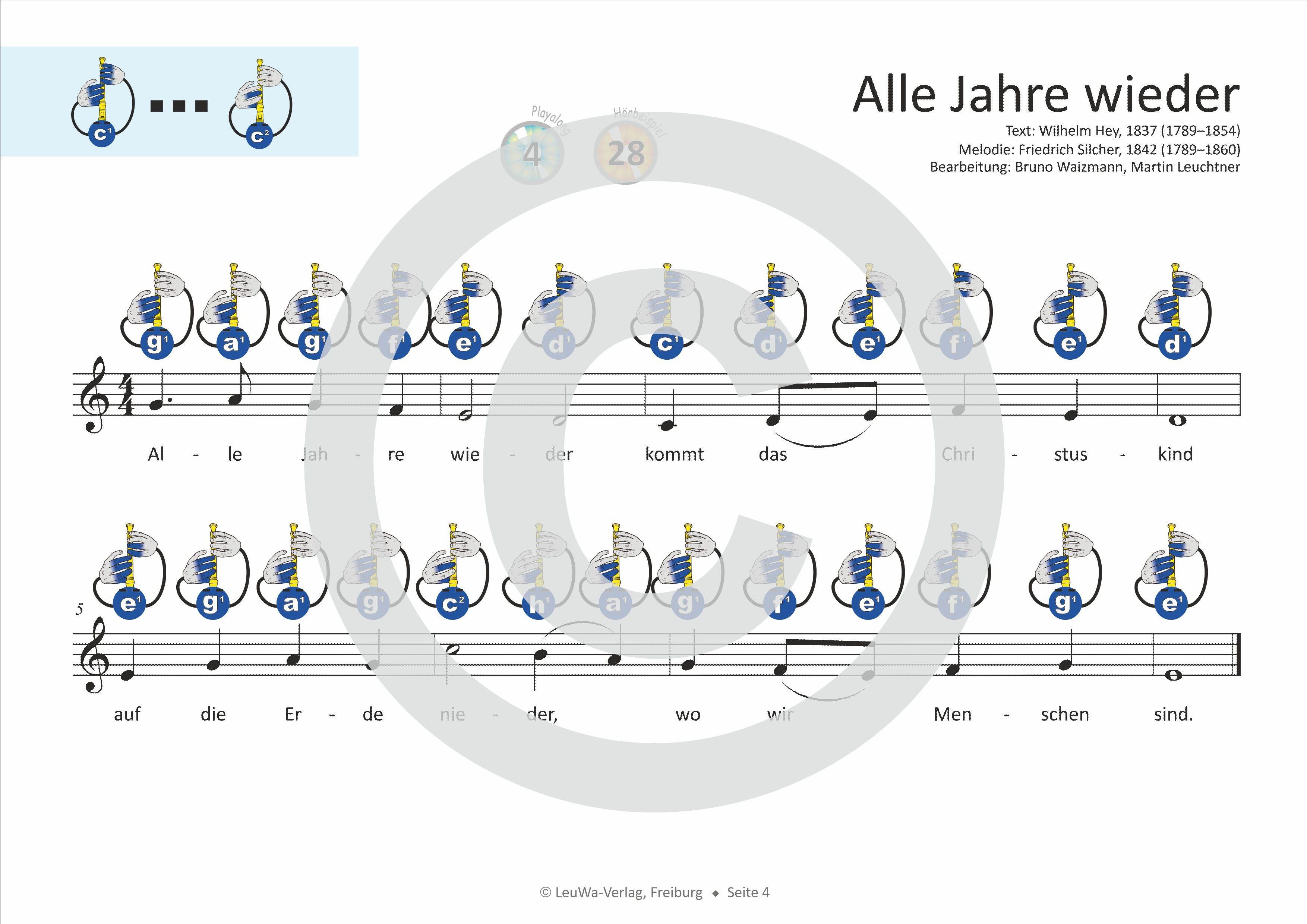 Einfacher!-Geht-Nicht: 24 Weihnachtslieder für Sopran-Blockflöte (Barocke Griffweise) mit CD