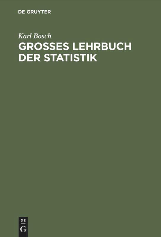 Großes Lehrbuch der Statistik