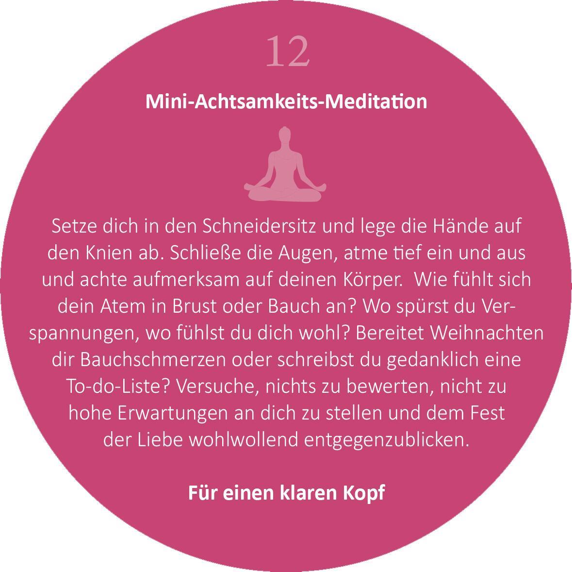 Adventskalender in der Dose. 24 kleine Yoga-Auszeiten für den Advent