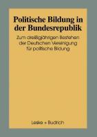 Politische Bildung in der Bundesrepublik