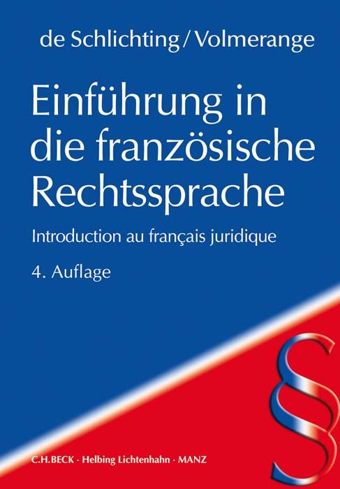 Einführung in die französische Rechtssprache