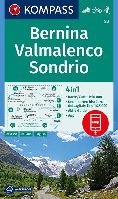 Bernina, Valmalenco, Sondrio 1:50 000