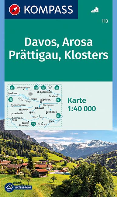 Davos - Arosa - Prättigau - Klosters 1 : 40 000