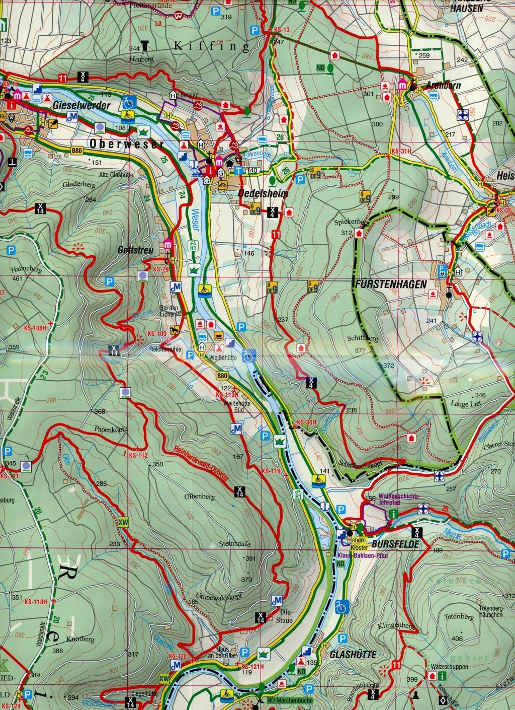 Naturpark Münden 1:35 000