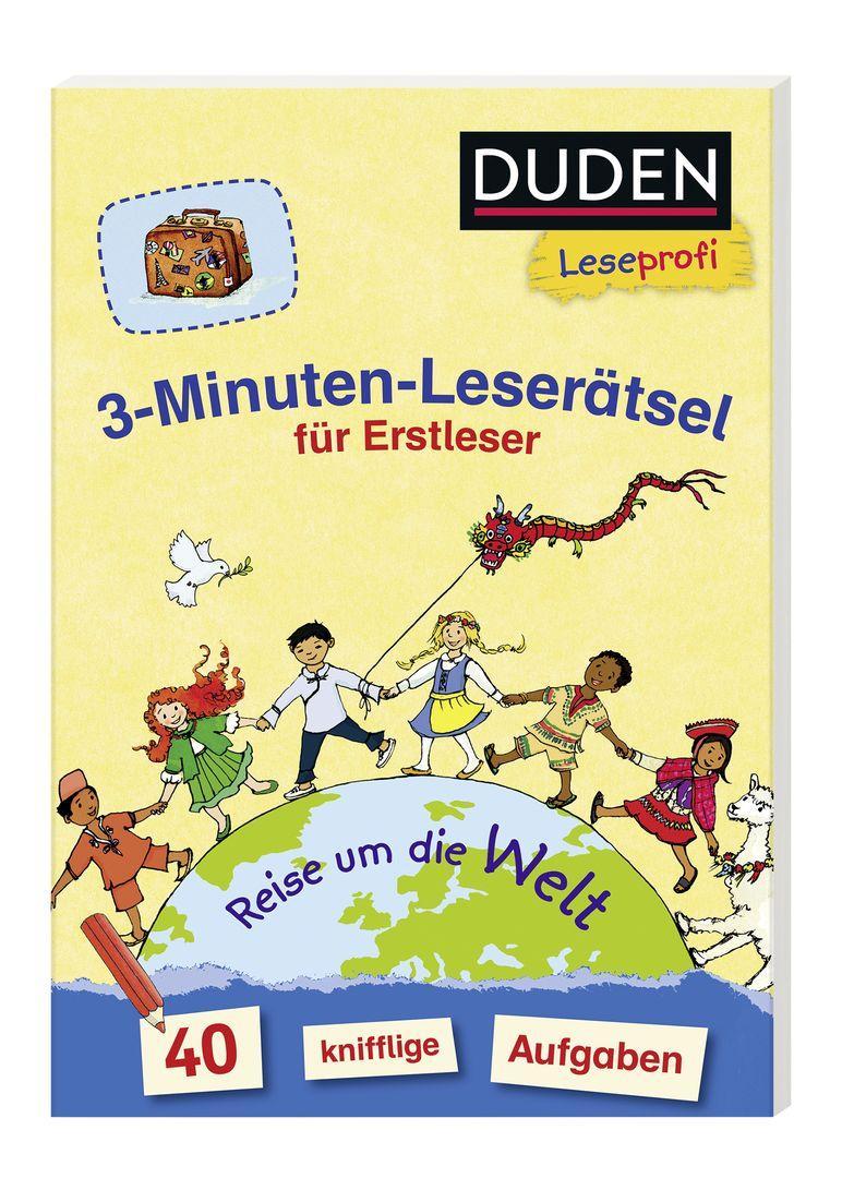 Duden Leseprofi - 3-Minuten-Leserätsel für Erstleser: Reise um die Welt