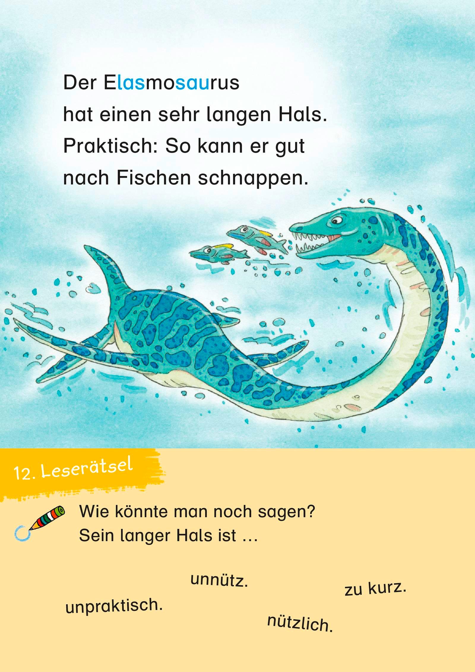 Duden Leseprofi - 3-Minuten-Leserätsel für Erstleser: Vorsicht, Dinos!