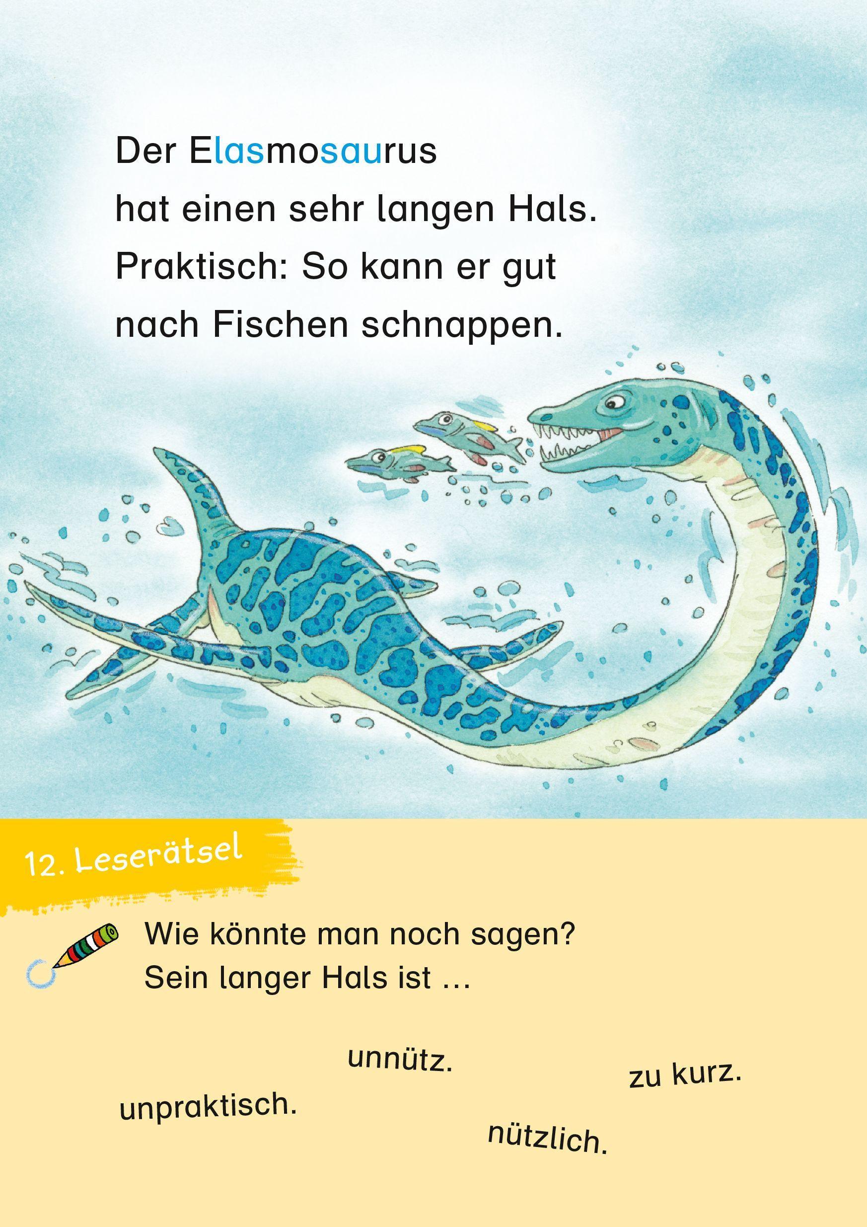 Duden Leseprofi - 3-Minuten-Leserätsel für Erstleser: Vorsicht, Dinos!