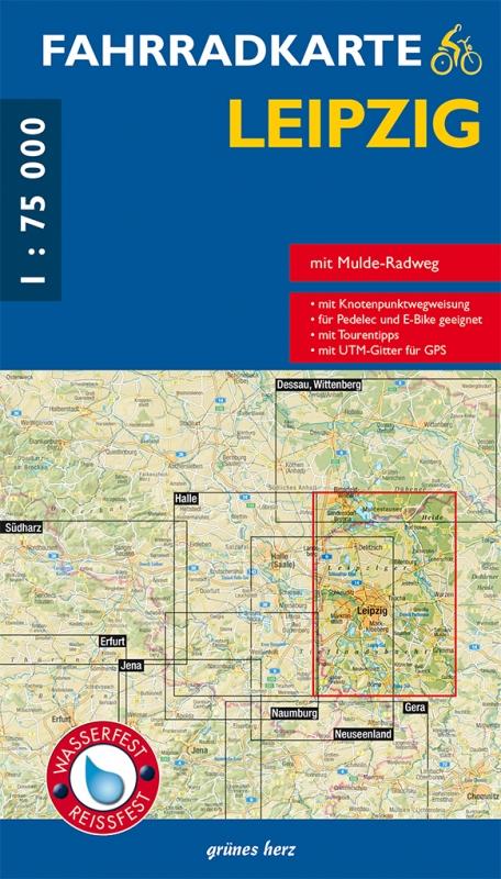 Leipzig 1 : 75 000 Fahrradkarte