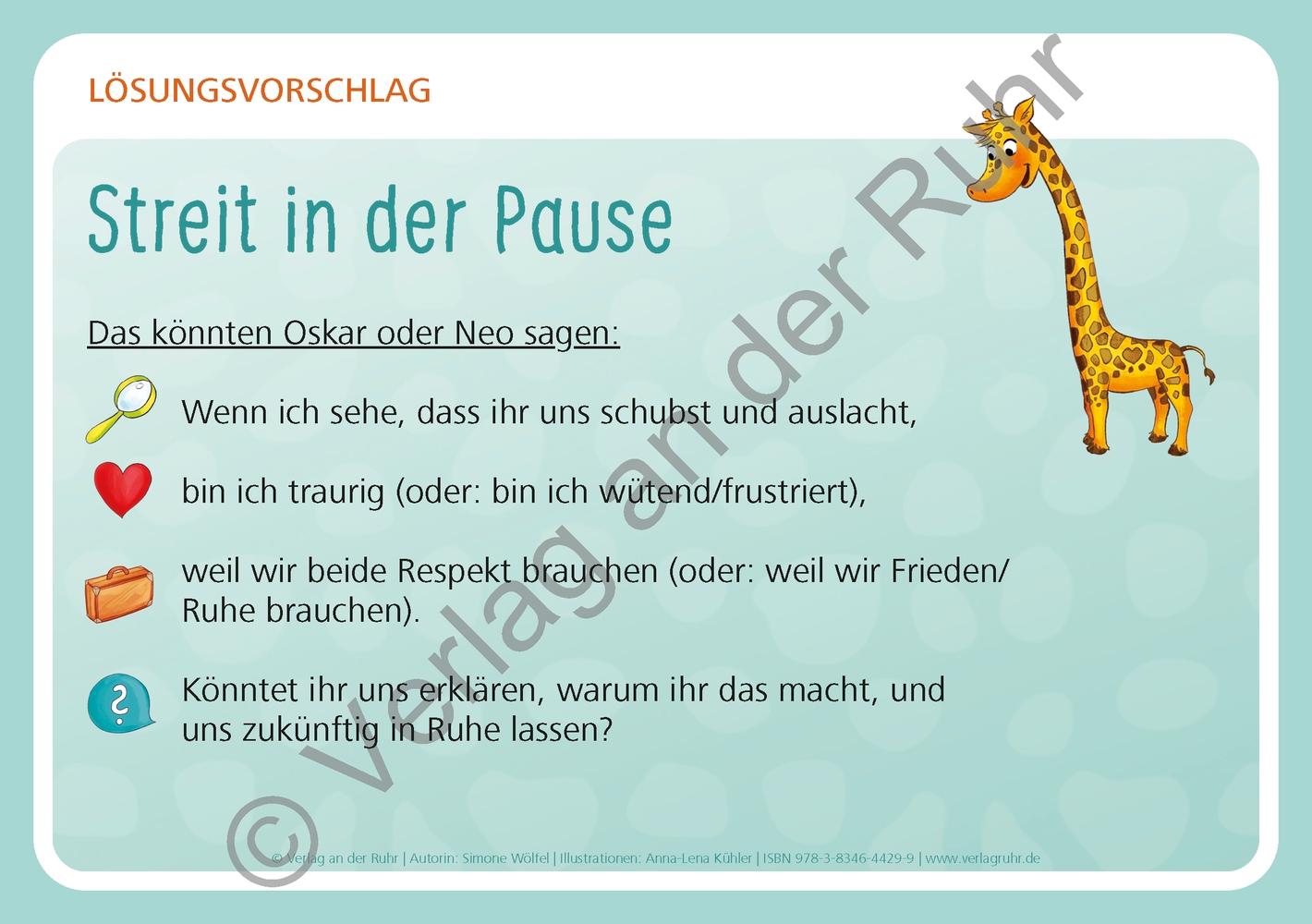 Unsere Giraffen-Kartei - Kinder üben selbstständig gewaltfreie Kommunikation mit der Giraffensprache