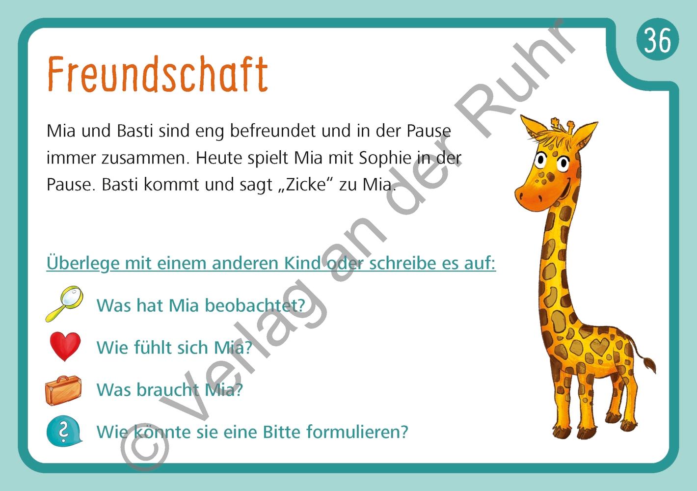 Unsere Giraffen-Kartei - Kinder üben selbstständig gewaltfreie Kommunikation mit der Giraffensprache