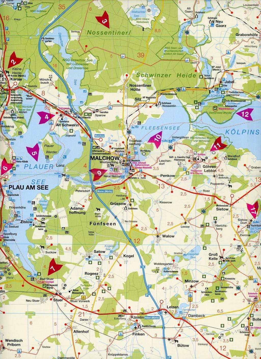 Müritz - Mecklenburgische Großseenplatte 1 : 100 000