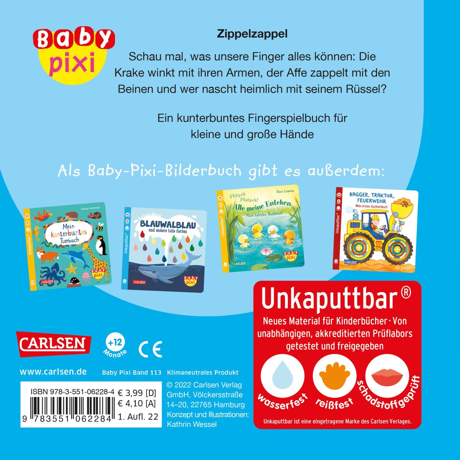 Baby Pixi (unkaputtbar) 113: Zippelzappel Trippeltrappel