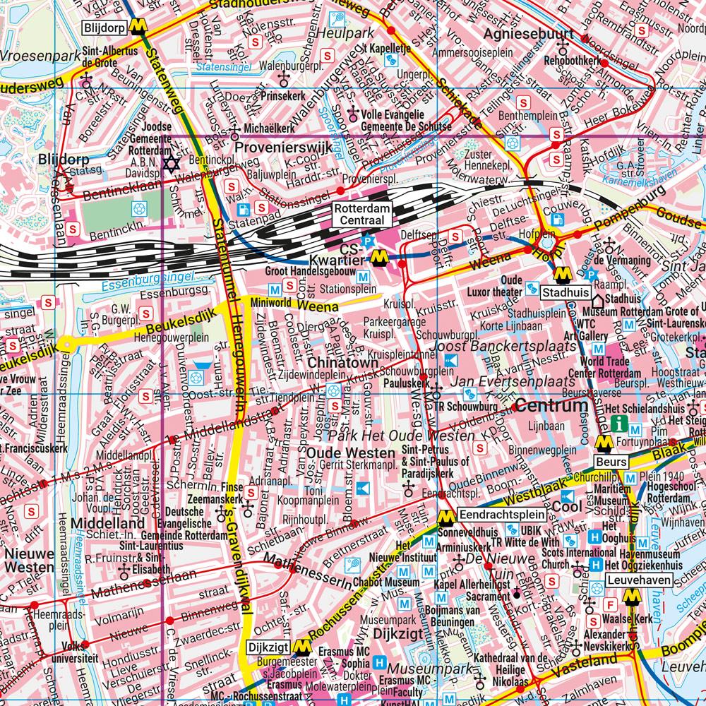 Rotterdam, Stadtplan 1:20.000, freytag & berndt