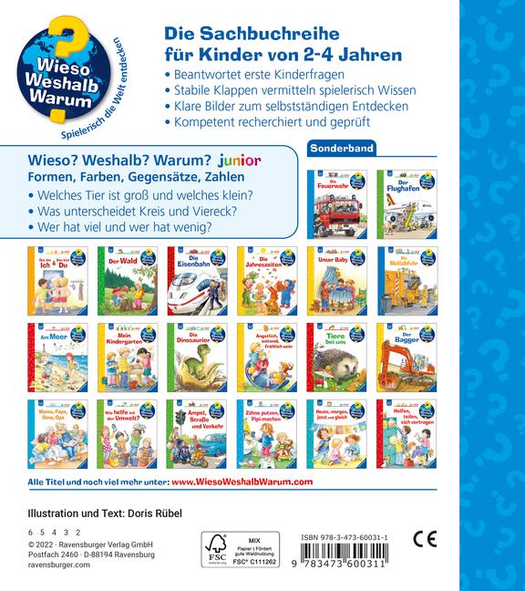 Wieso? Weshalb? Warum? Sonderband junior: Kennst du Formen, Farben, Gegensätze, Zahlen?