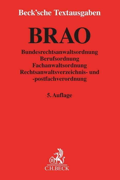 BRAO. Bundesrechtsanwaltsordnung