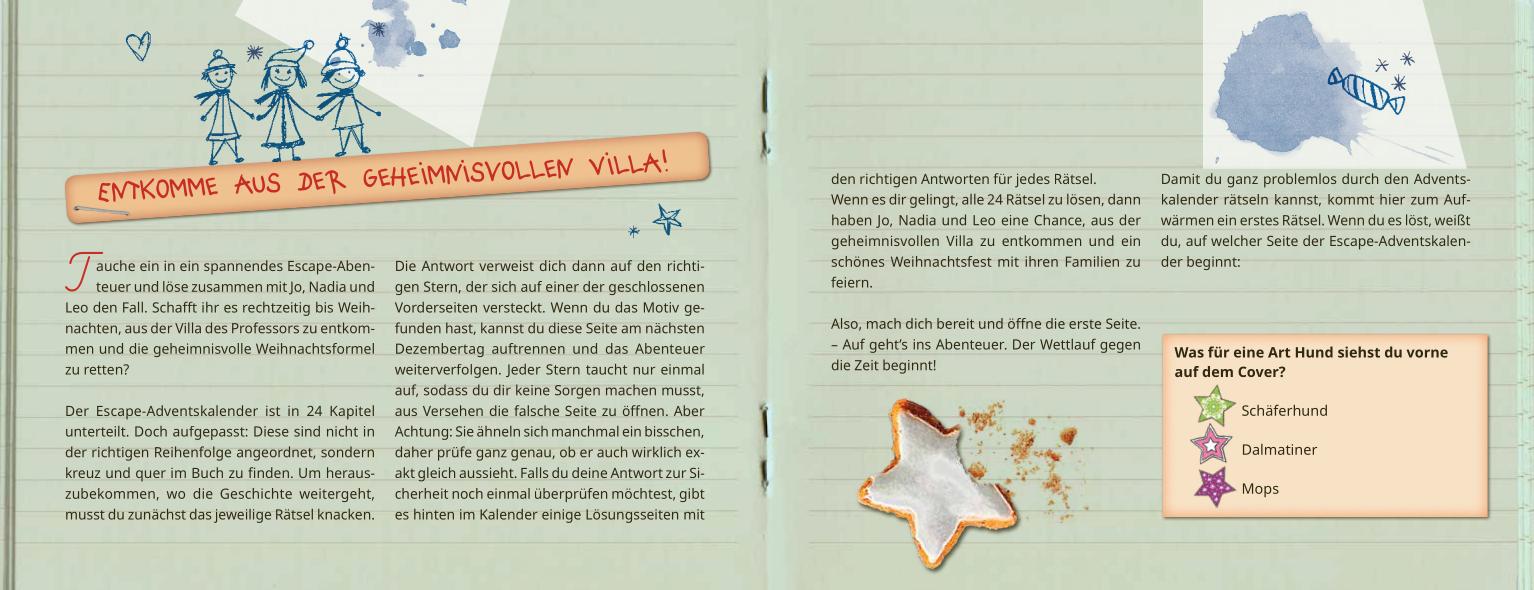 Die geheimnisvolle Villa - Ein Escape-Adventskalender für Kids