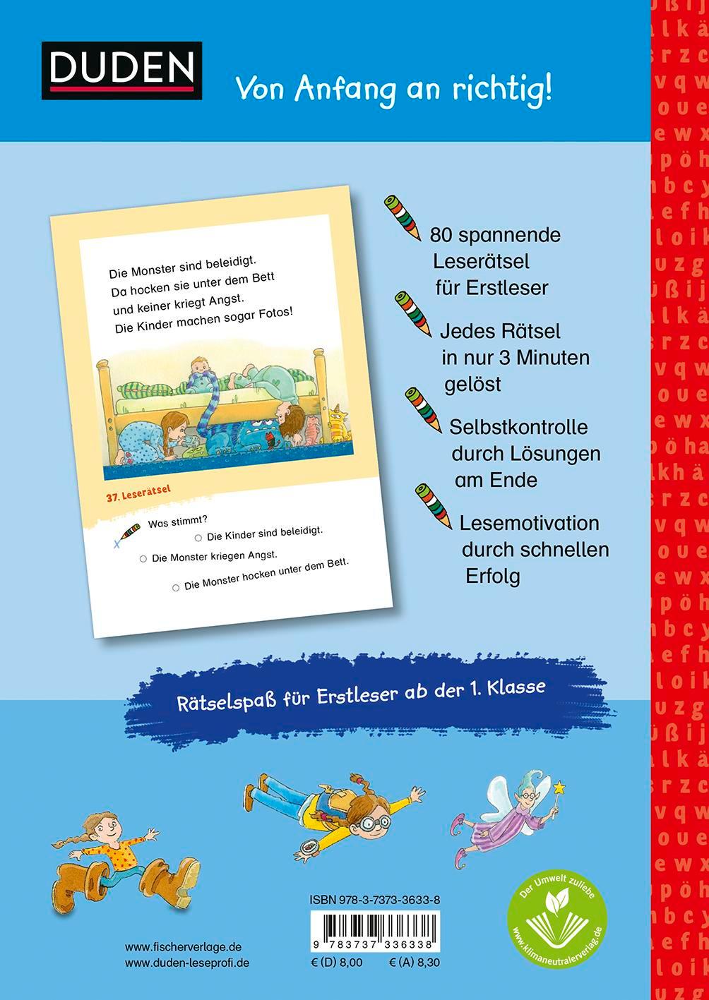 Duden Leseprofi - Lustige Leserätsel für Erstleser, 1. Klasse