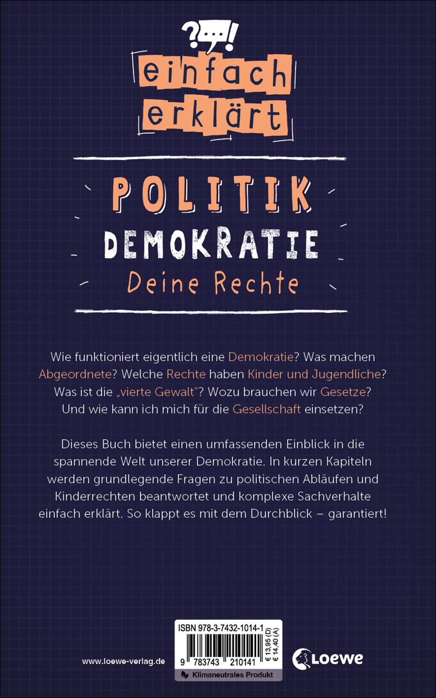 Einfach erklärt - Politik - Demokratie - Deine Rechte