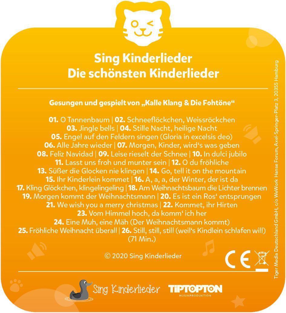 tigercard - Sing Kinderlieder - Die schönsten Weihnachtslieder