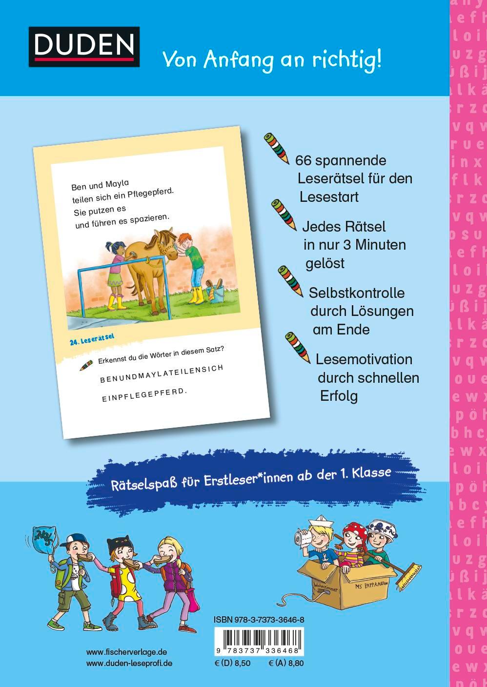 Duden Leseprofi - Witzige Leserätsel zum Schulstart - Pferde und Freundschaft, 1. Klasse