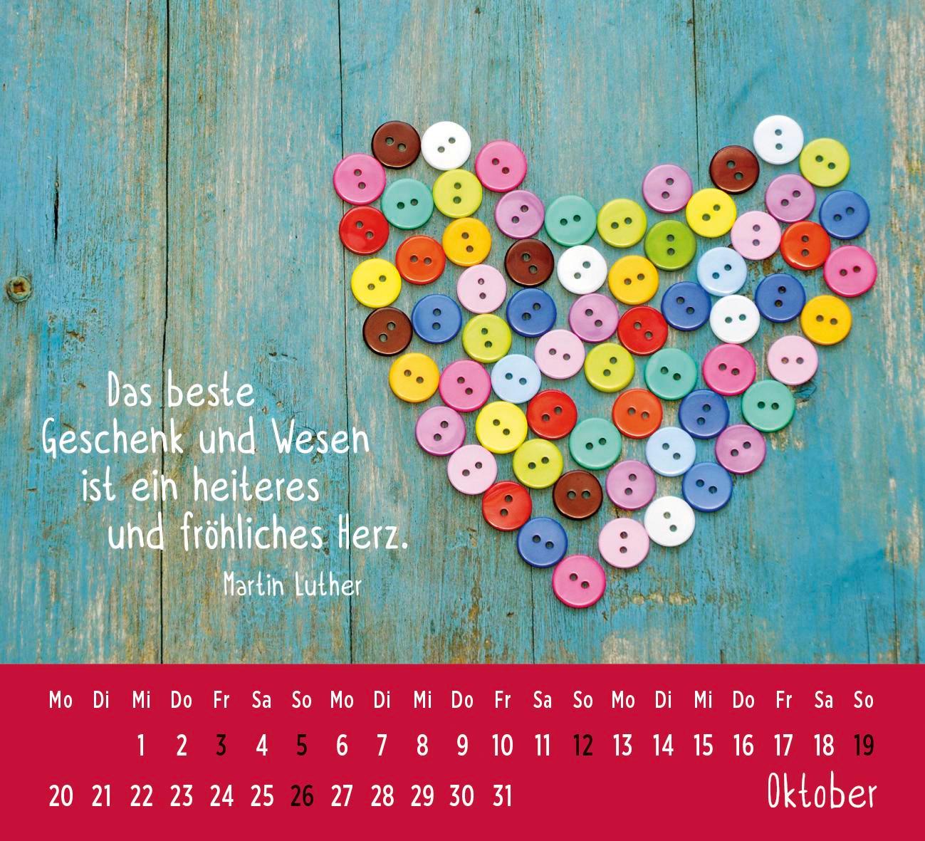 Mini-Kalender 2025: Der kleine Herzenswunschkalender