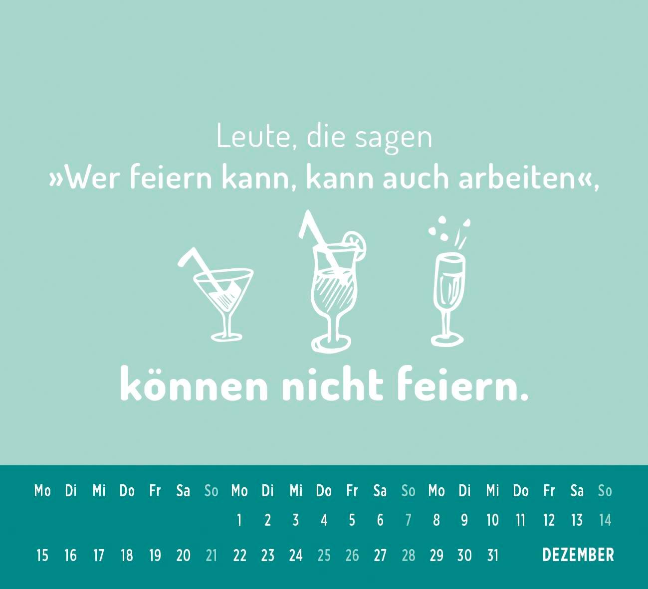 Mini-Kalender 2025: Zu früh, zu kalt, zu Montag