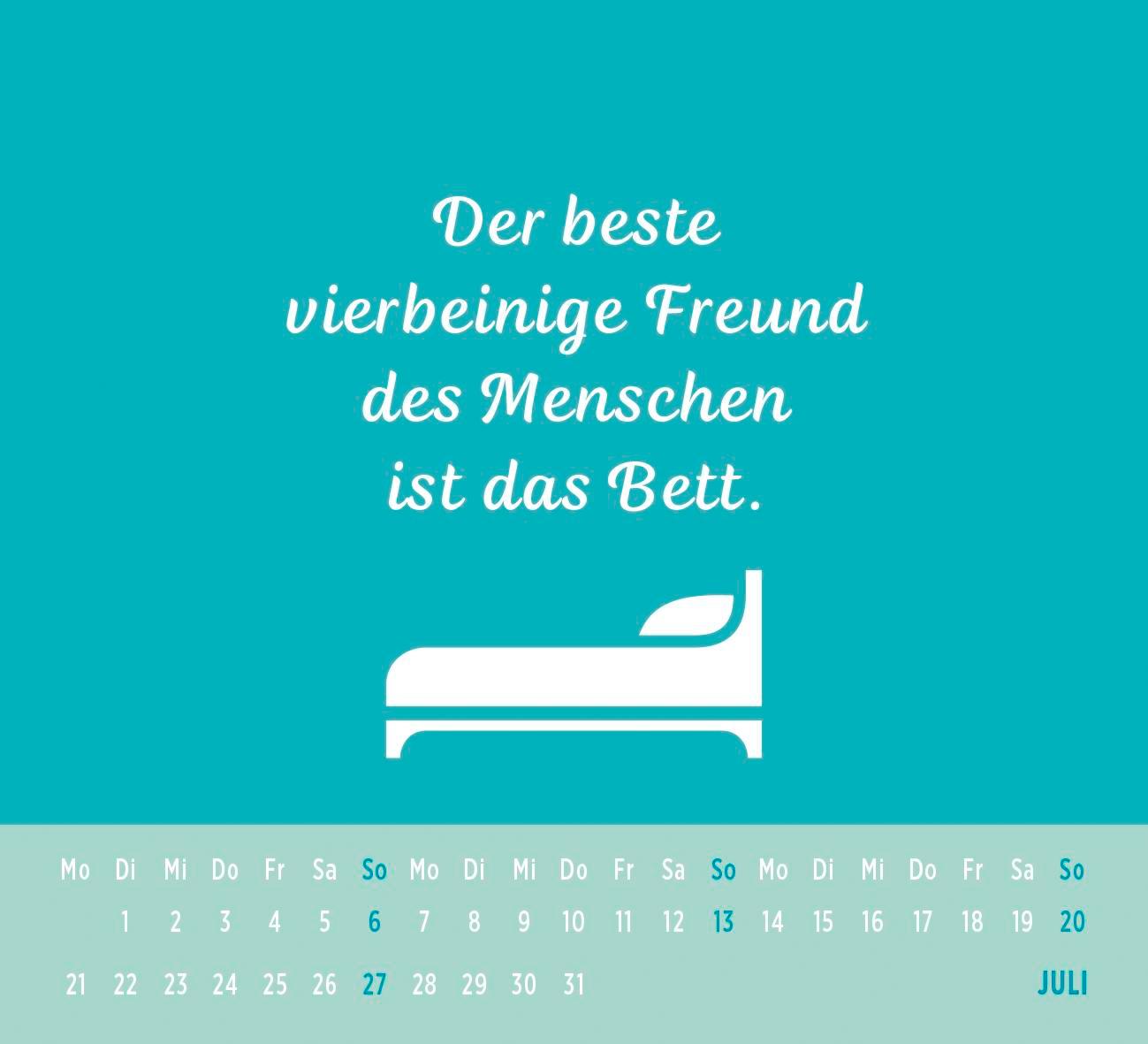 Mini-Kalender 2025: Zu früh, zu kalt, zu Montag