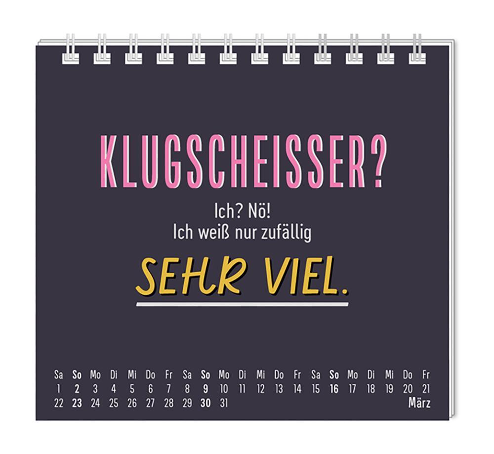 Mini-Kalender 2025 Nett kann ich auch