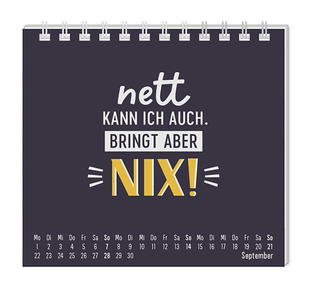 Mini-Kalender 2025 Nett kann ich auch