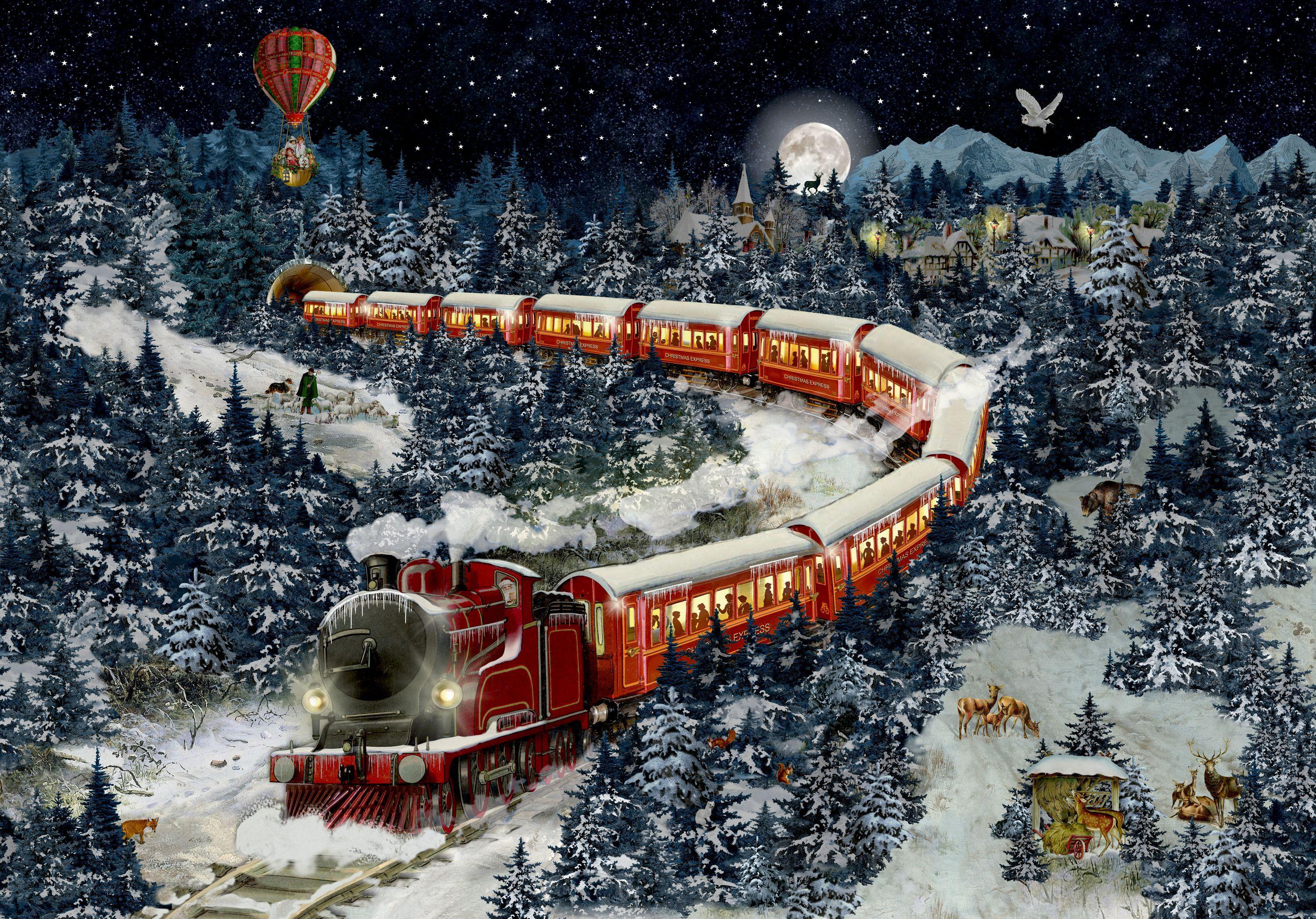 Puzzle-Adventskalender - Weihnachtsexpress