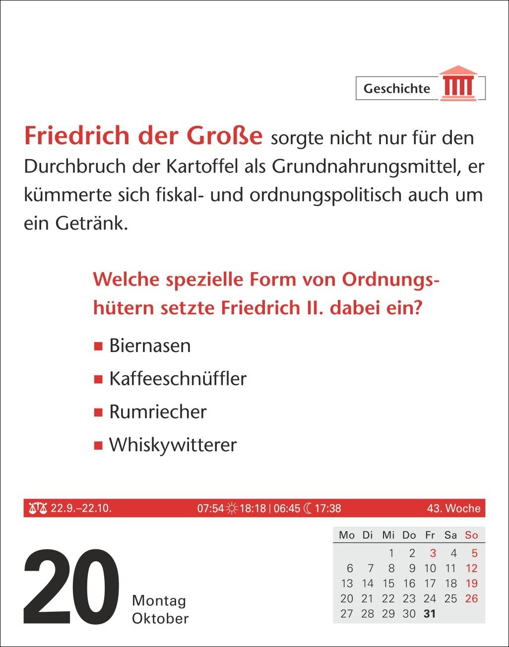 Duden Allgemeinbildung Tagesabreißkalender 2025 - Wissen und Quizzen