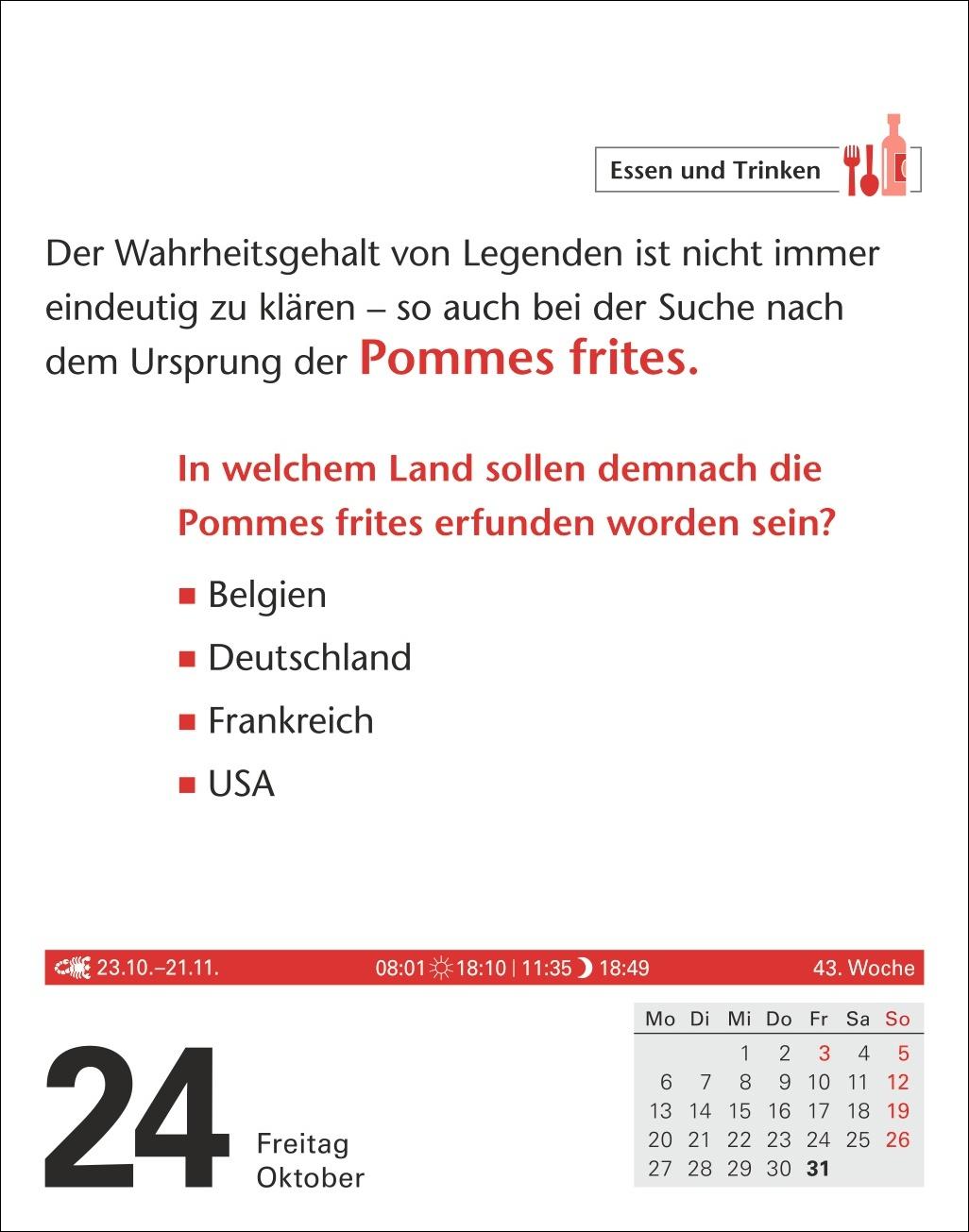 Duden Allgemeinbildung Tagesabreißkalender 2025 - Wissen und Quizzen