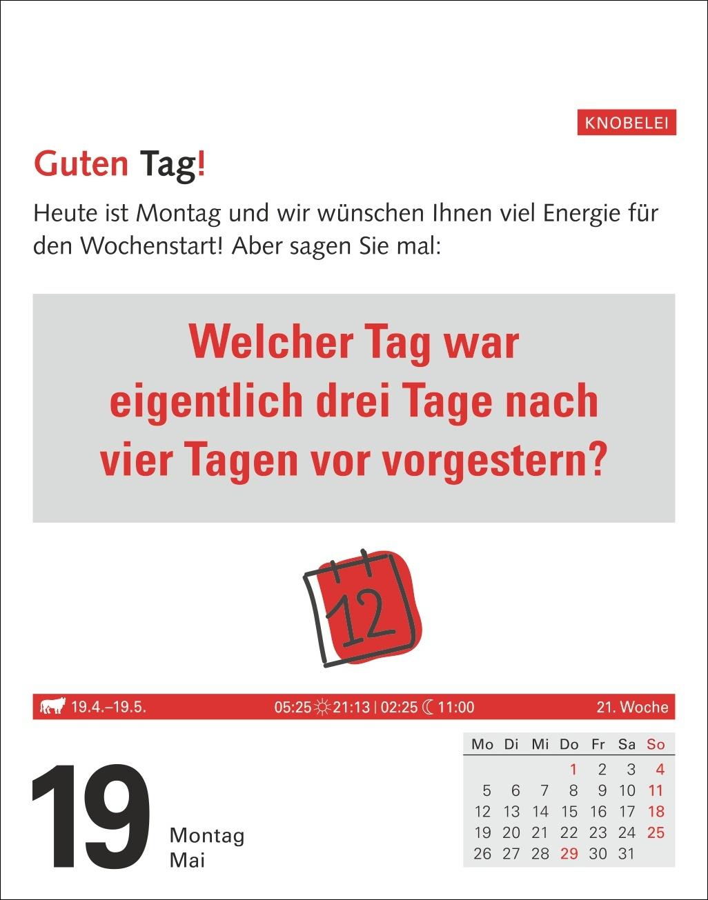 Meyers Grips-Gymnastik Tagesabreißkalender 2025 - Das tägliche 5-Minuten-Training für Gedächtnis, schnelles Denken, Konzentration, Kreativität