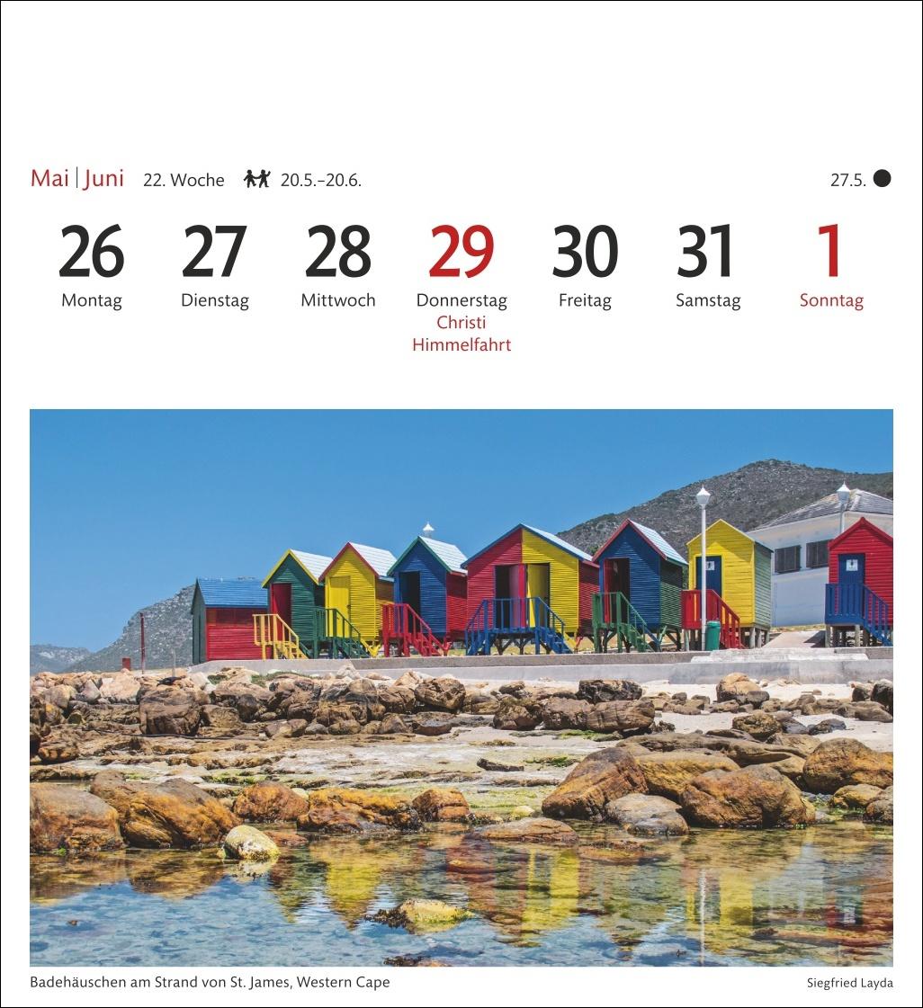 Südafrika & Namibia Sehnsuchtskalender 2025 - Wochenkalender mit 53 Postkarten