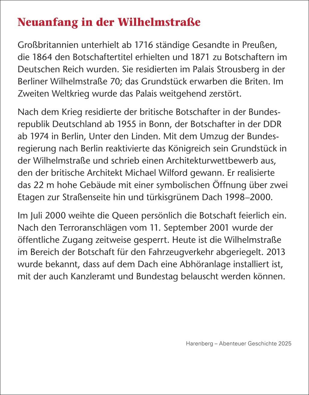 Abenteuer Geschichte Tagesabreißkalender 2025 - Menschen, Ereignisse, Epochen - von den Anfängen bis heute