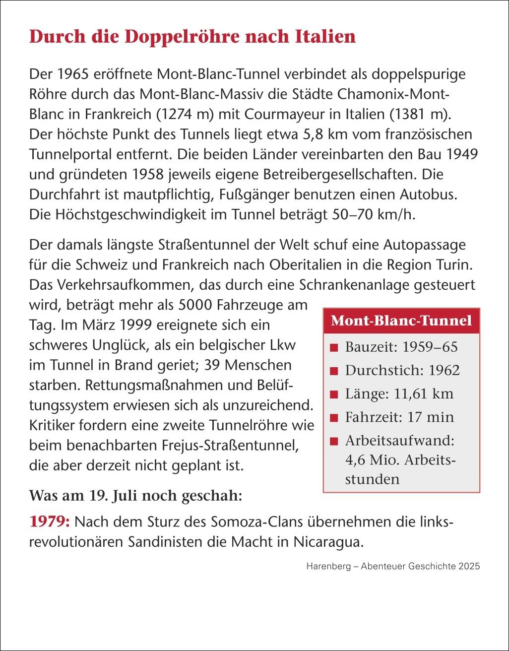 Abenteuer Geschichte Tagesabreißkalender 2025 - Menschen, Ereignisse, Epochen - von den Anfängen bis heute