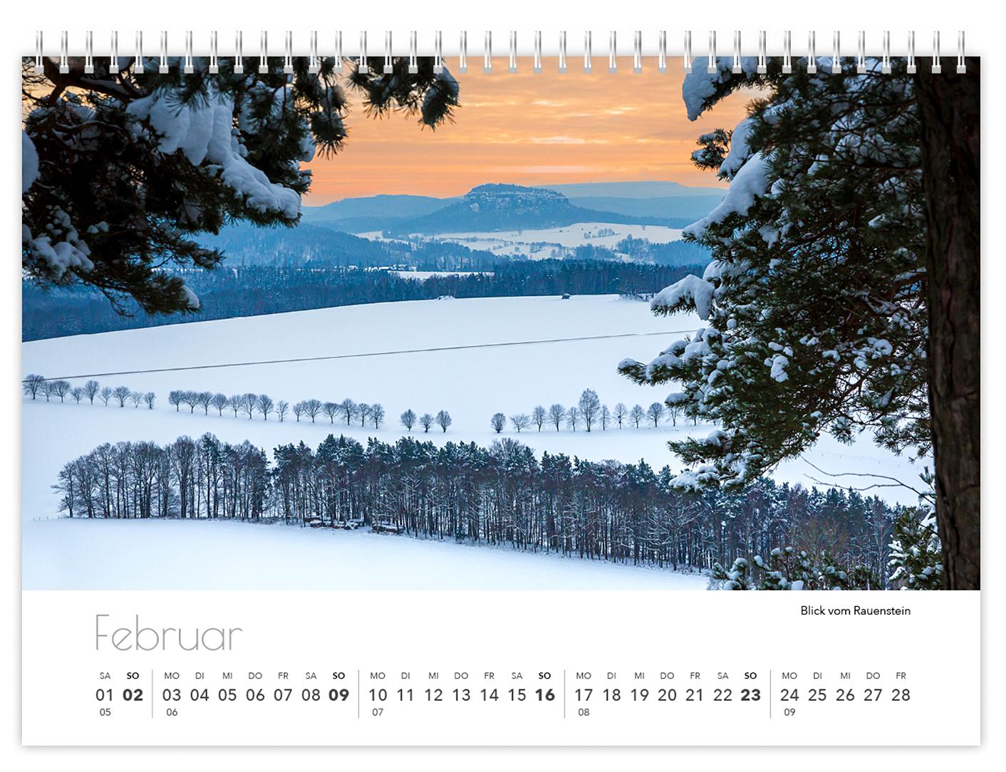 Kalender Sächsische Schweiz kompakt 2025