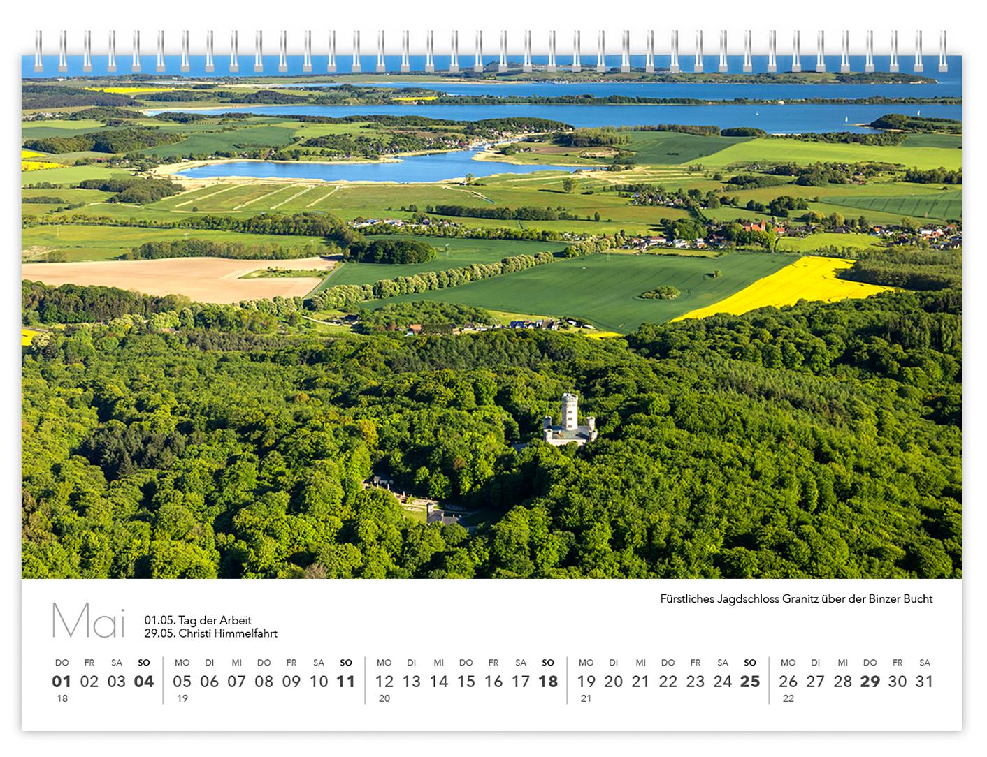 Kalender Rügen Luftaufnahmen kompakt 2025