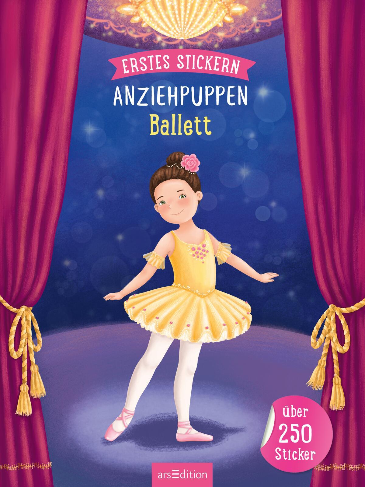 Erstes Stickern Anziehpuppen - Ballett