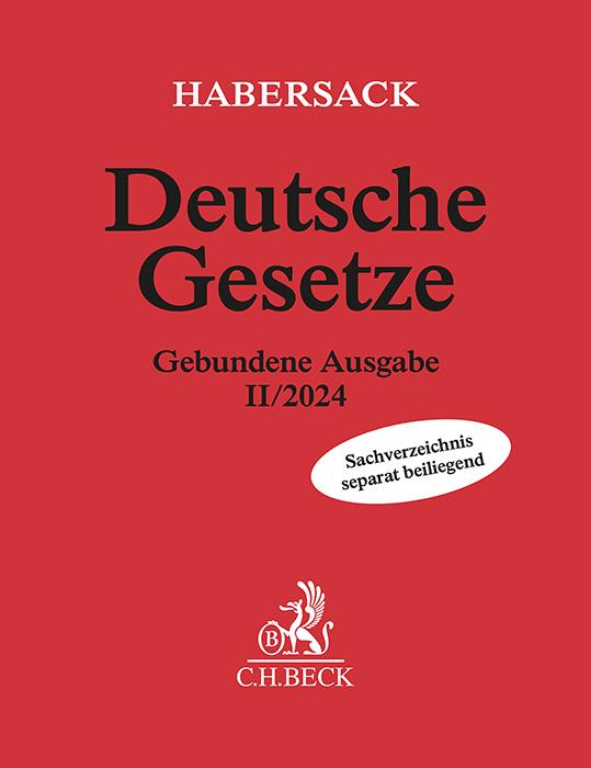 Deutsche Gesetze Gebundene Ausgabe II/2024