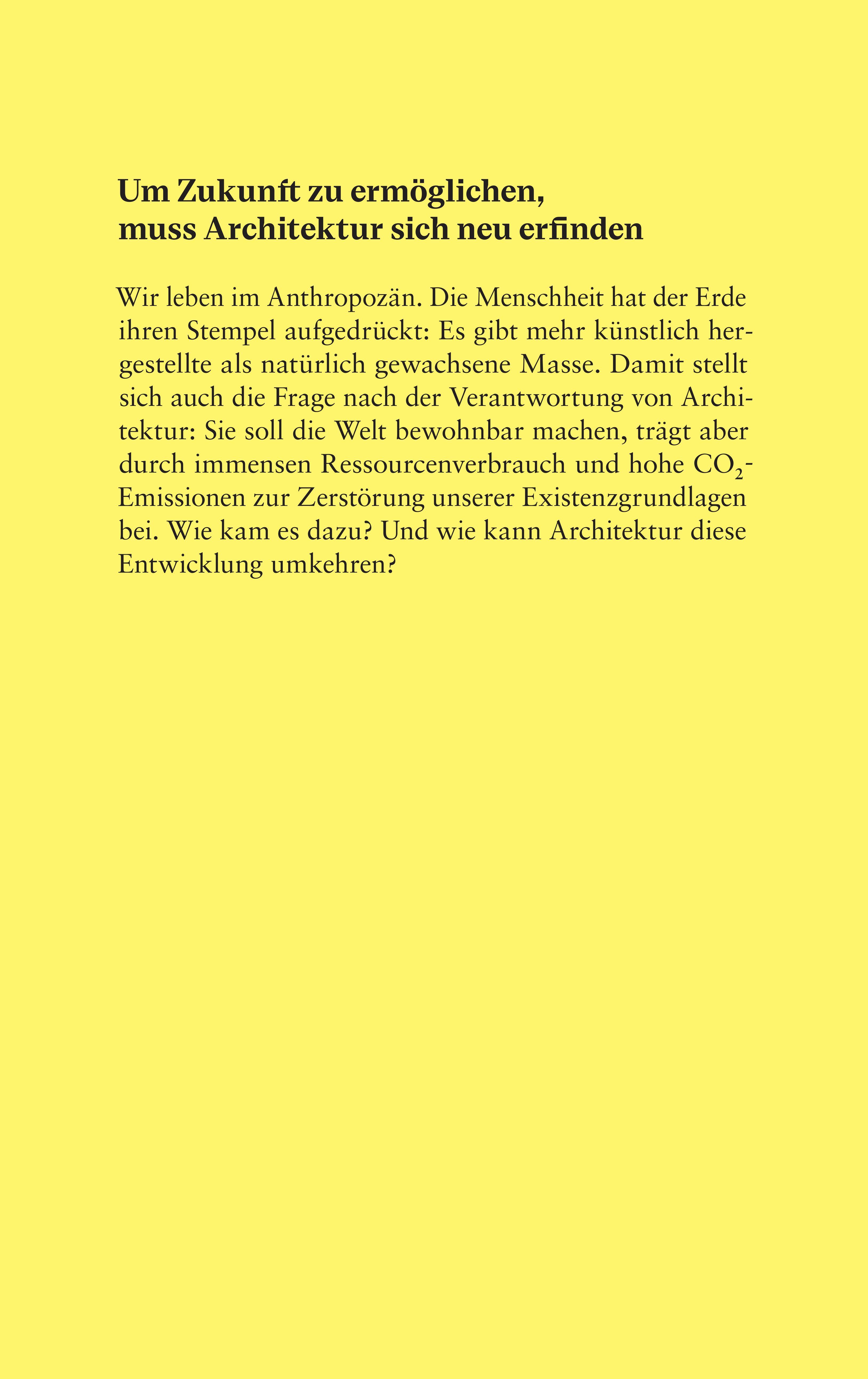 Architektur im Anthropozän