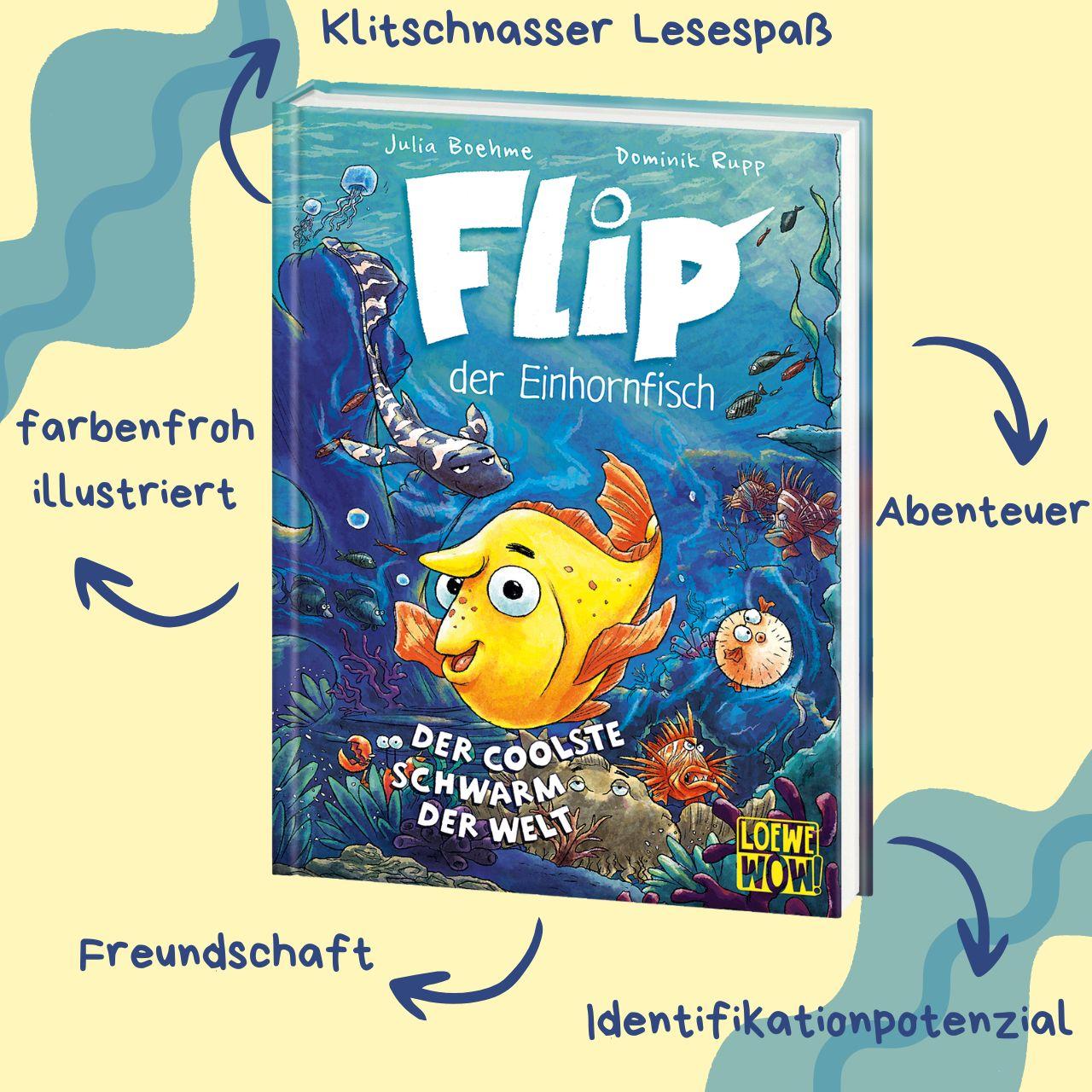 Flip, der Einhornfisch (Band 1) - Der coolste Schwarm der Welt