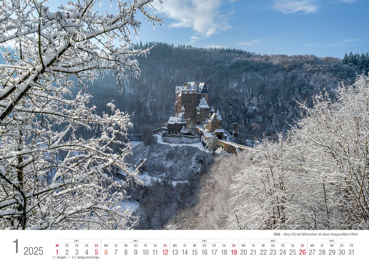 Eifel 2025 Bildkalender A3 Spiralbindung